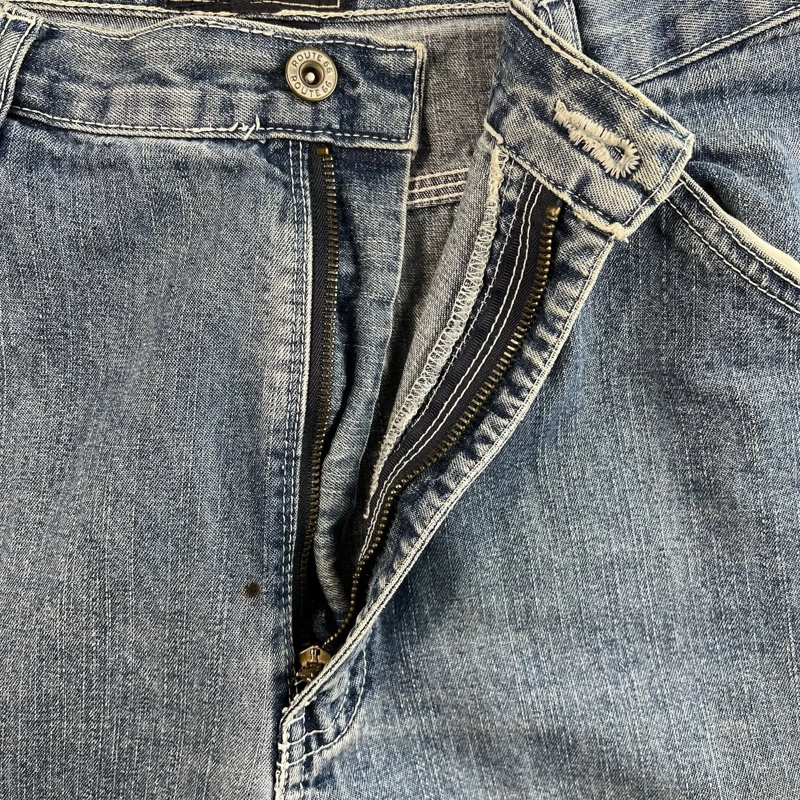 Vintage 90s 13 / 14 Carpenter Jeans Baggy Route 66 High Rise Grunge Skate - Image 5