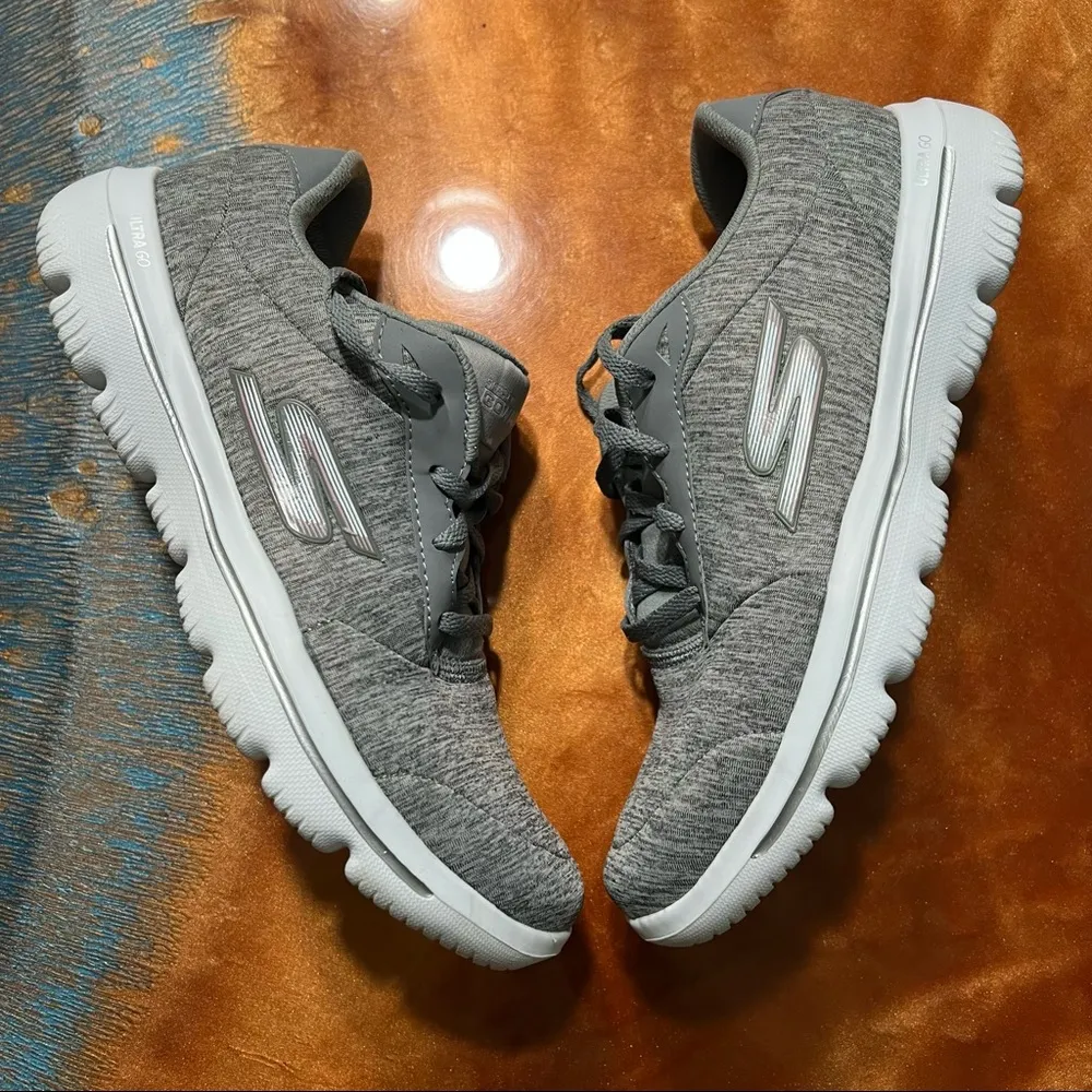 Skechers Go Walk Ultra Go Gray Sneakers size 8 - Image 2
