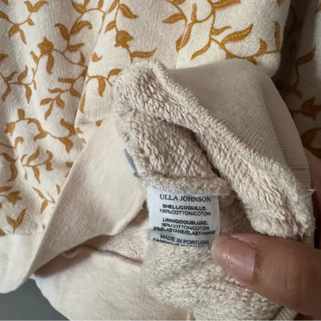 Ulla Johnson Ebba Balloon Sleeve Pullover Crewneck Sweatshirt - Image 7