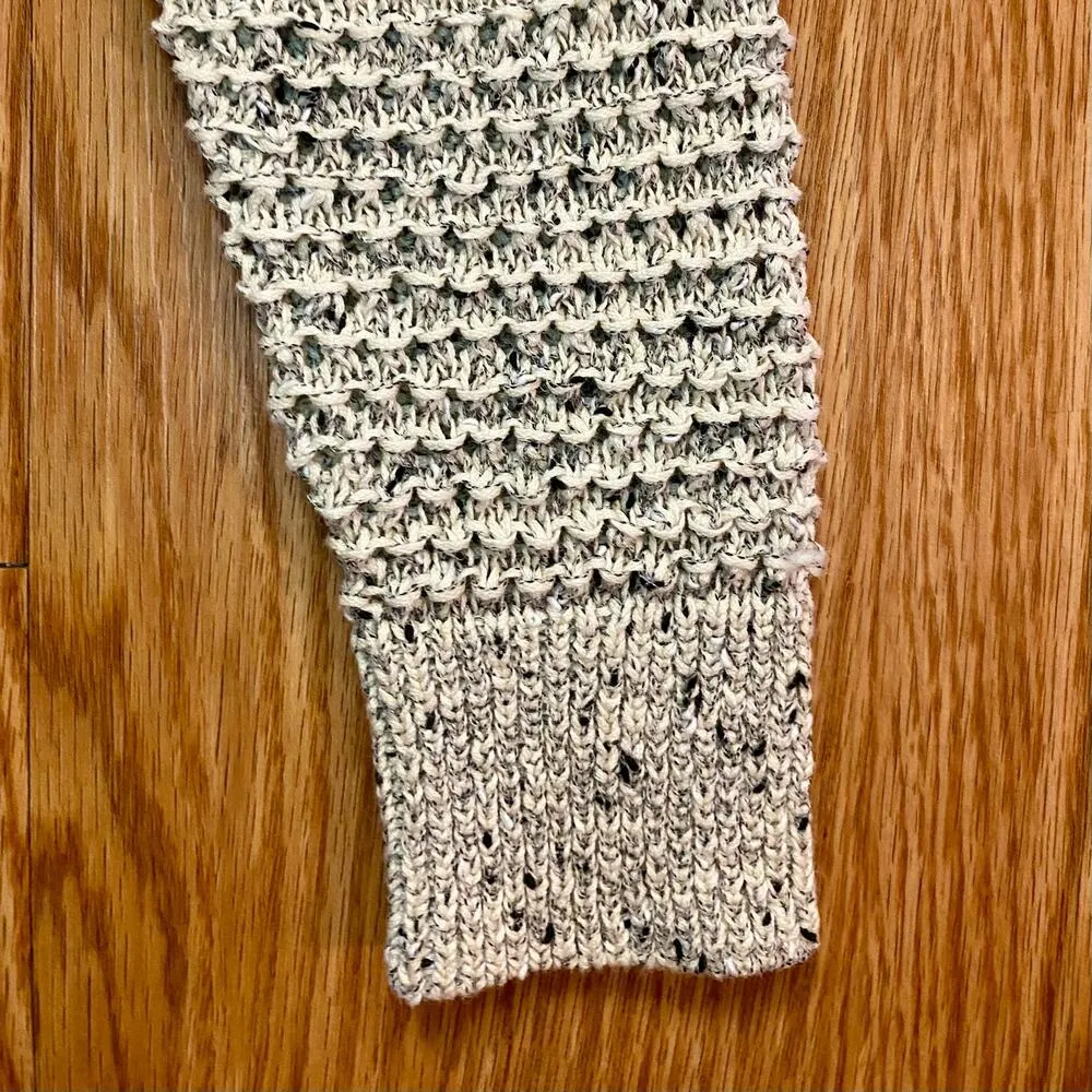 Madewell Cream Gray Marled Hartley Cardigan Sweater Womens Oversized XXSmall - Image 8