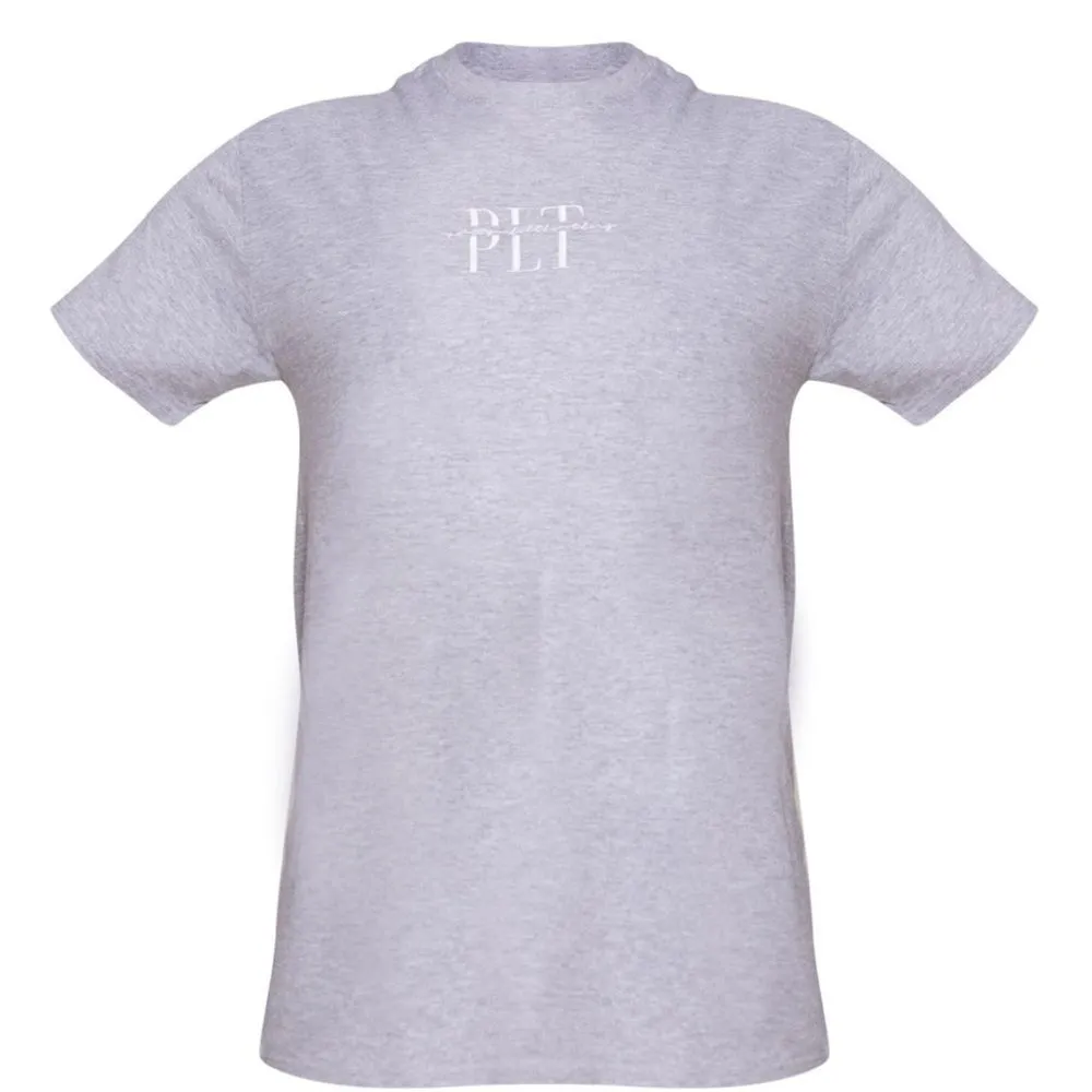 PrettyLittleThing Embroidered Tee Grey XL NWT IN PACKAGE - Image 4