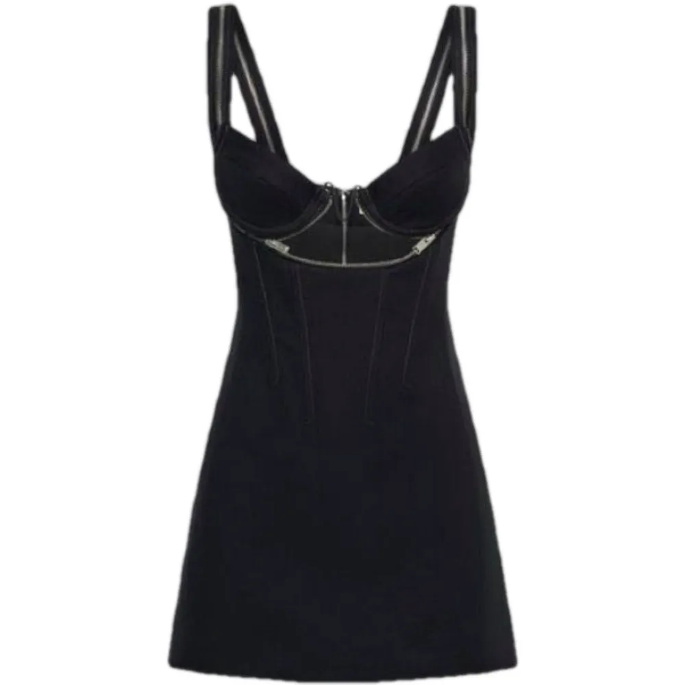 Dion Lee Zip Underwire Mini Dress Black Size 0 - Image 6