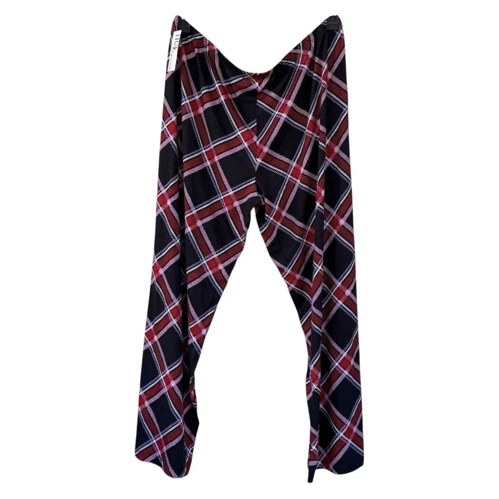 NWT Hue Sleepwear Loungewear Women’s Size XL Pajama Pants Black Red Plaid Soft - Image 2