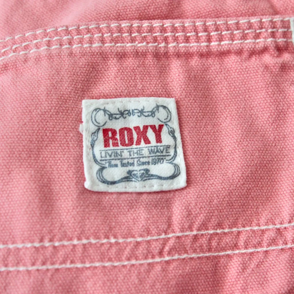 Roxy Vintage 2000's 100% Cotton Salmon Pink Knee-Length Bermuda Shorts 1 - Image 8