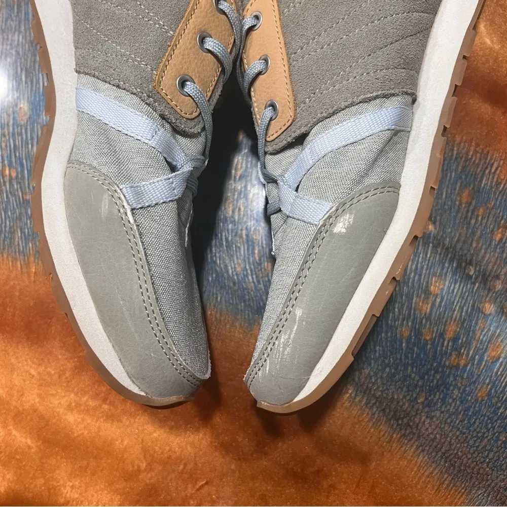 Forsake Shorline Sneaker Stone size 10 blue gray tan - Image 3