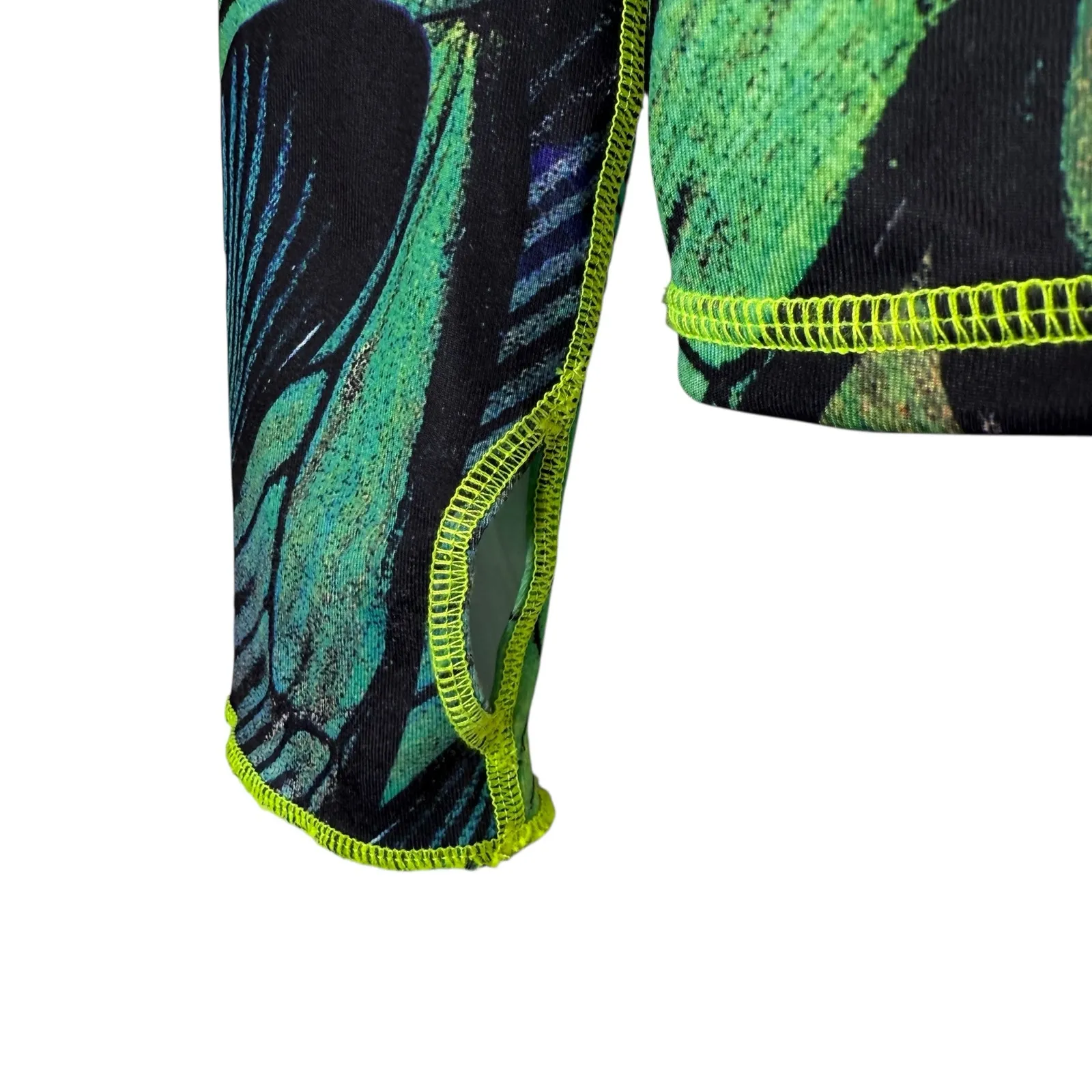 Tutublue Turq Flyer Zip Rashguard UPF50 Jacket size Large Green - Image 3