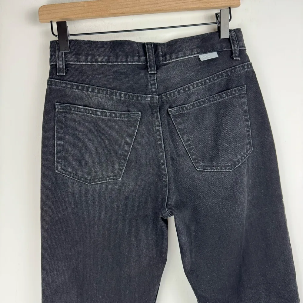 Boyish Jeans The Tommy Straight Leg Sz 25 Black Stone Wash Button Fly Crop - Image 15