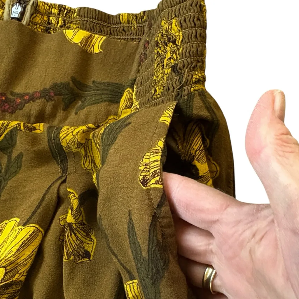 EUC Anthropologie Maeve Floral Terrace Palazzo Pants Size XS - Image 7