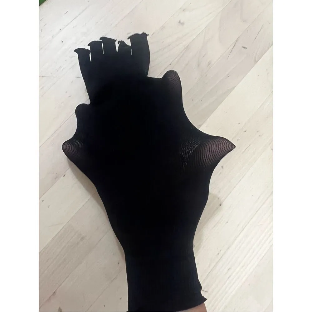 4 Pairs Brown Black Women Five Finger Toe Dress Ankle Socks Solid One Size Gray - Image 3