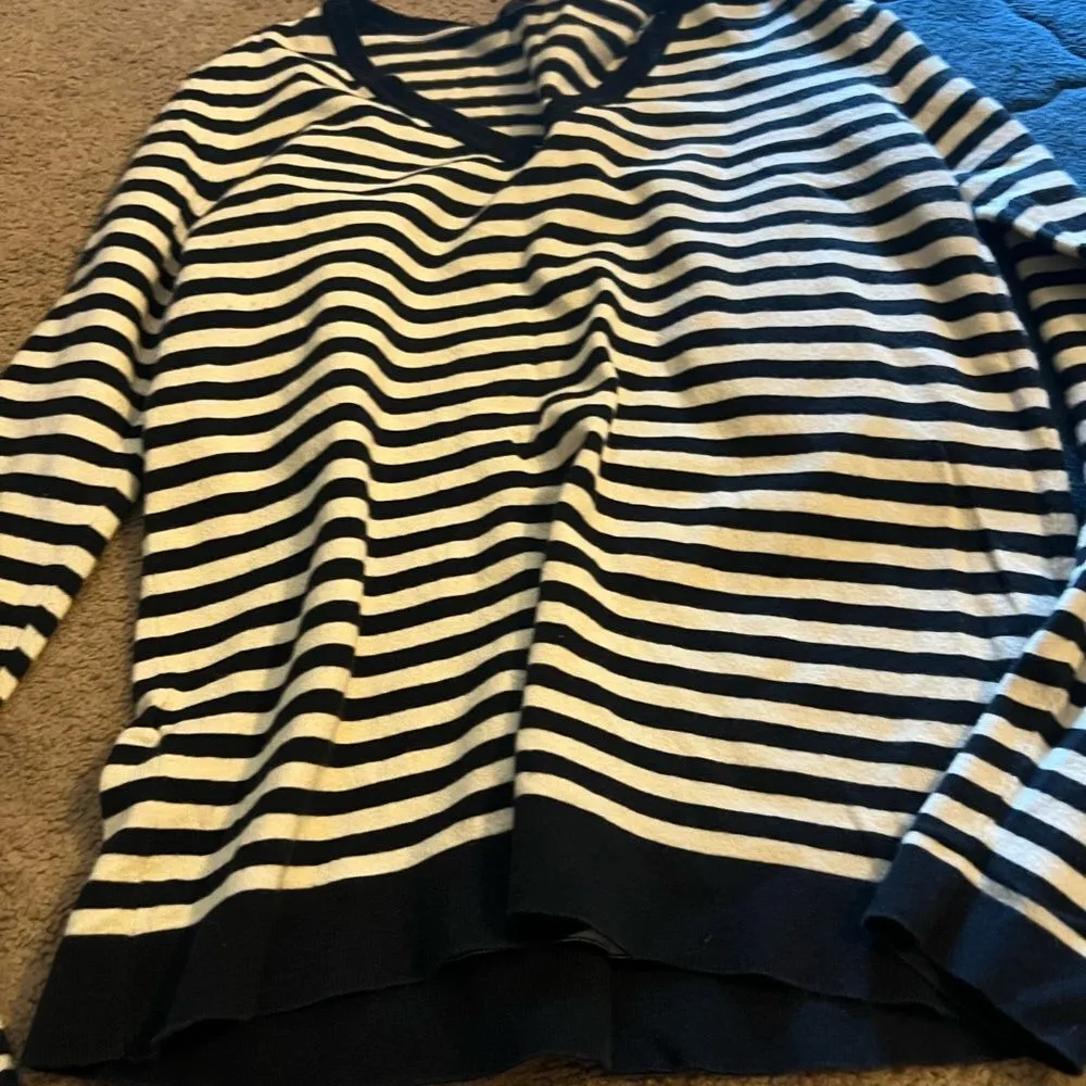 Mango striped sweater top M - Image 5