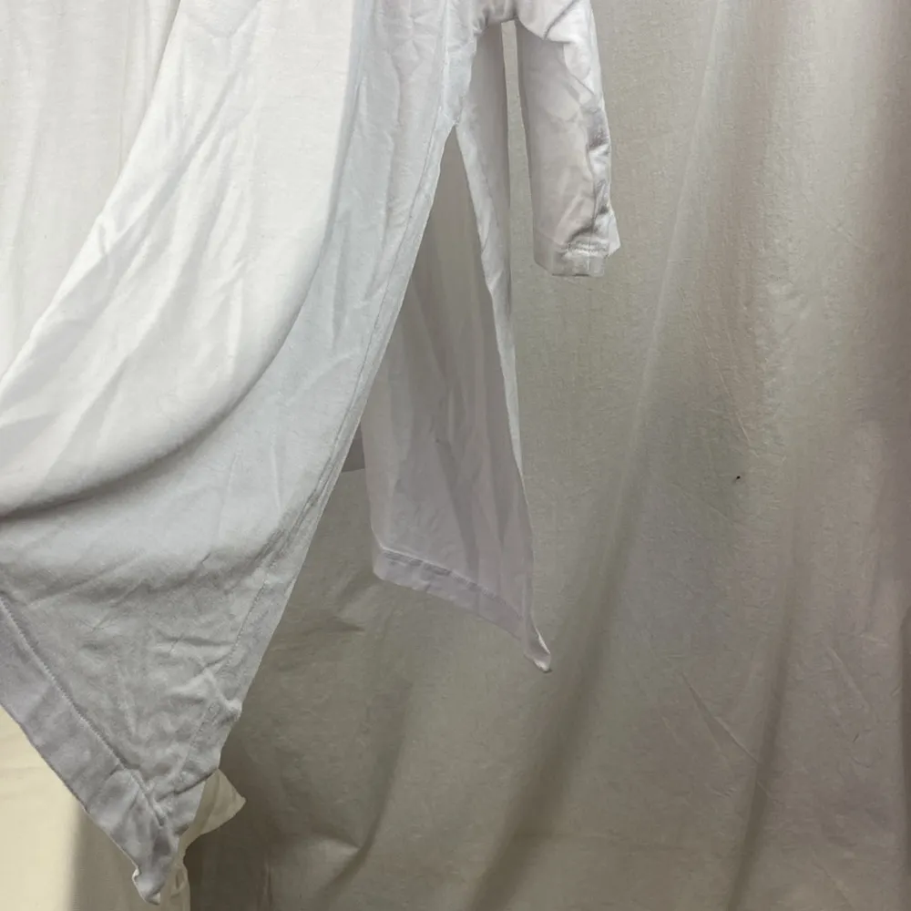 Sweaty Betty White Long Sleeve Asymmetric Tie Hem Tee Shirt Top M - Image 6