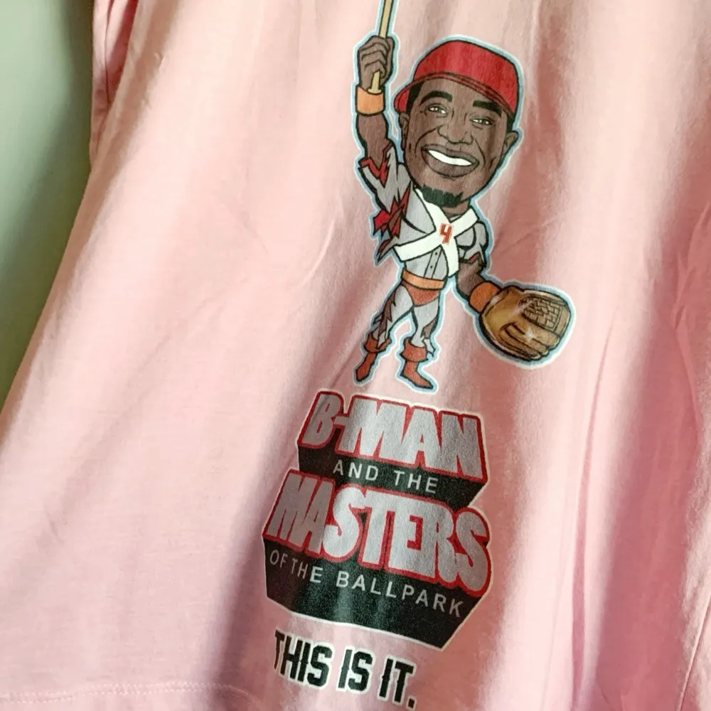 BELLA BMan Cincinnati Reds Graphic Tee L Pink Size L - Image 3