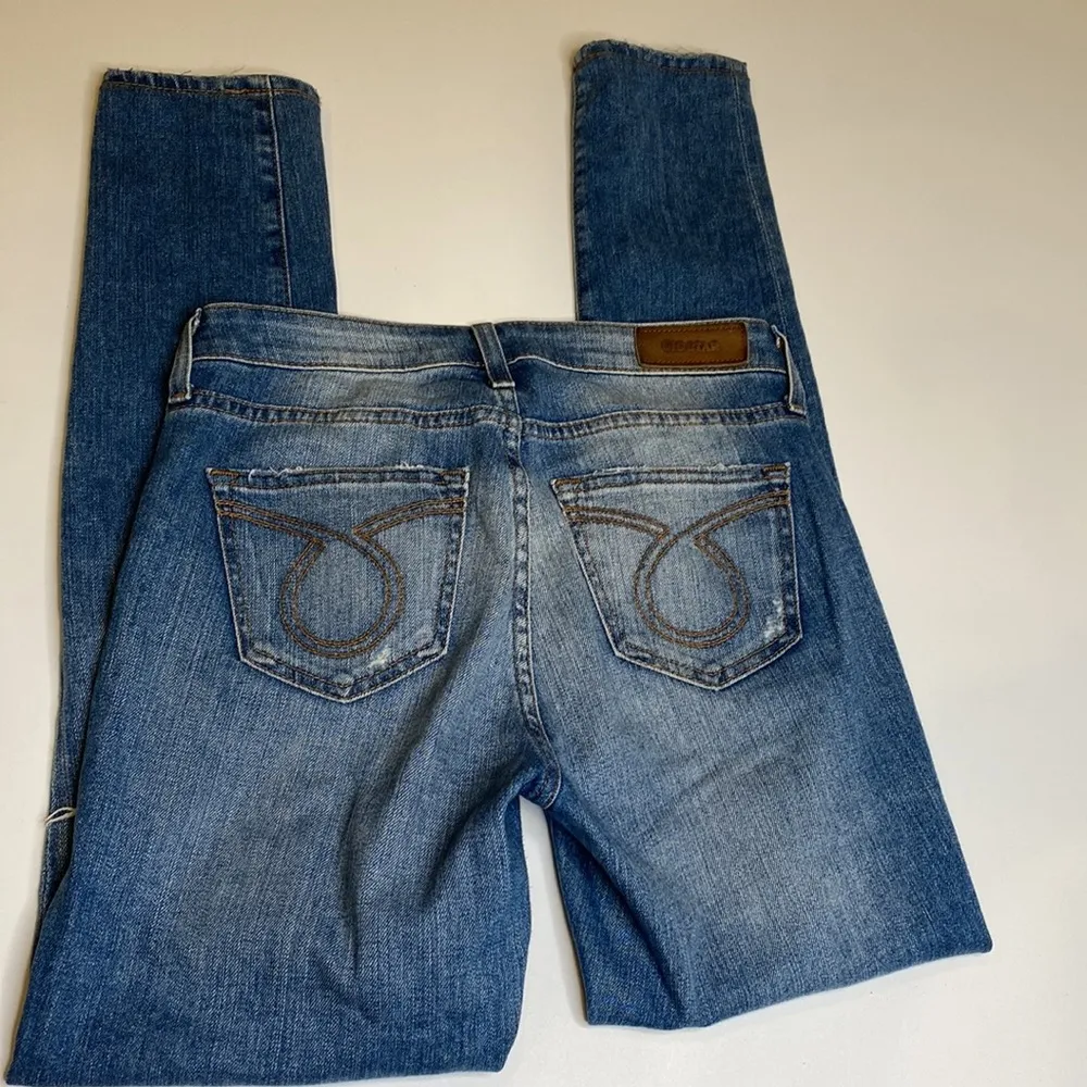 Big Star Women’s Liv Midrise Skinny Medium Blue Wash Denim Jeans EUC Sz 25R - Image 9