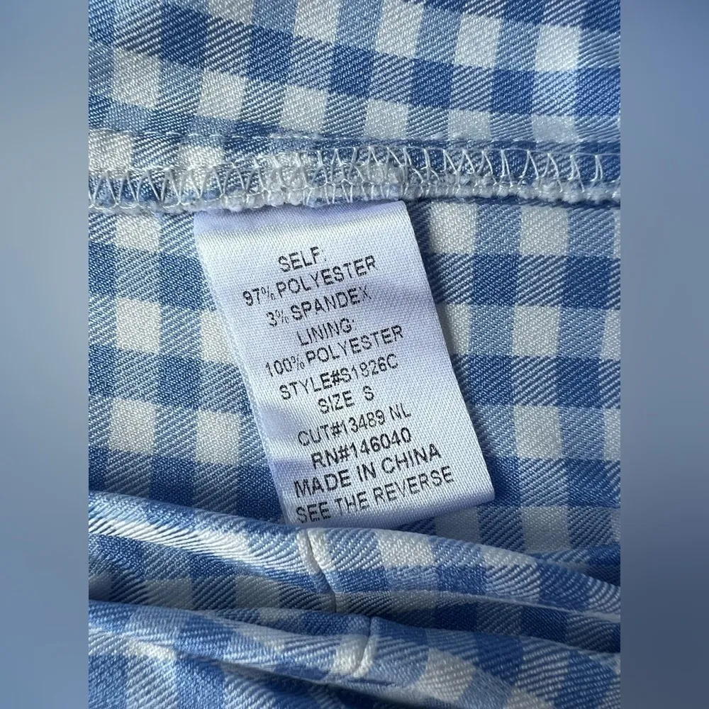 Signature8 Blue Gingham Crop Top - Image 5