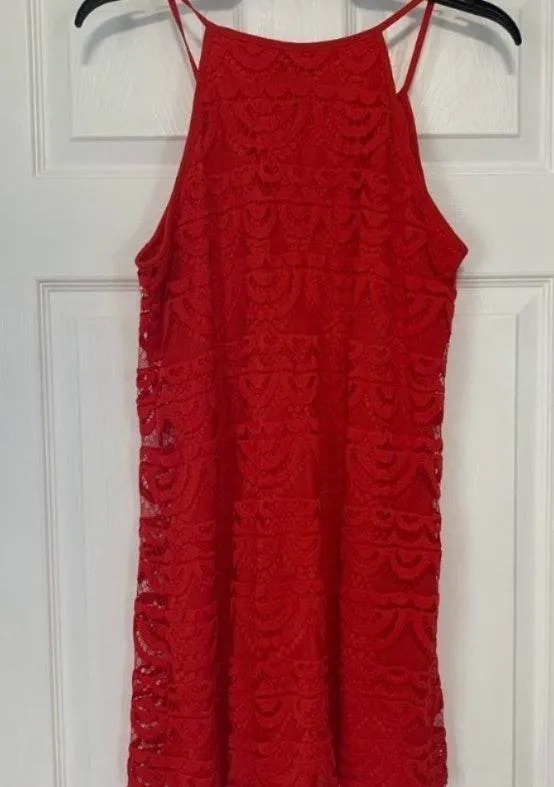 Red Lace Dress - Image 5