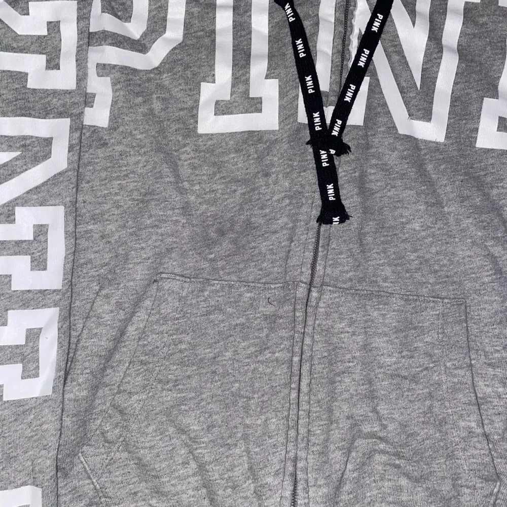 Gray PINK Hoodie - Image 6