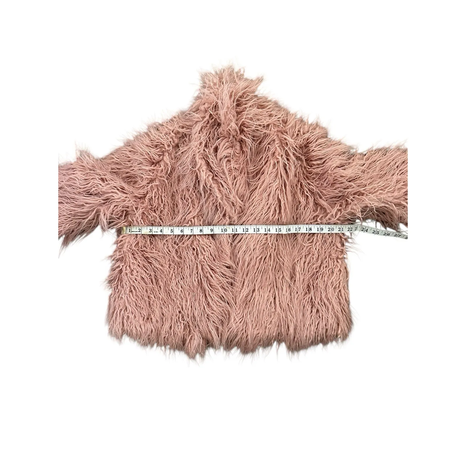 Women's Party Shag Faux Fur Jacket Wild Fable Pink Size XS - Image 5