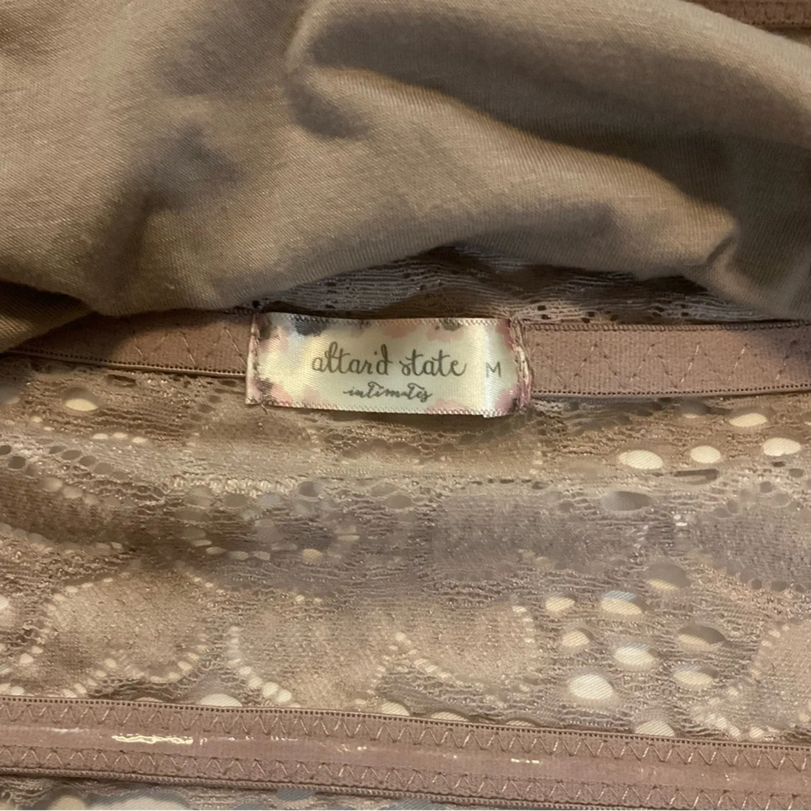 Altar’d States Intimates Strapless Floral Print Bandeau Bra Top M Casual Bridal - Image 4