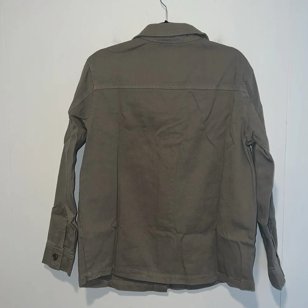 NWT Ascot and Hart Green Khaki Utility Graphic Shirt Jacket AA3 Size L - Image 2