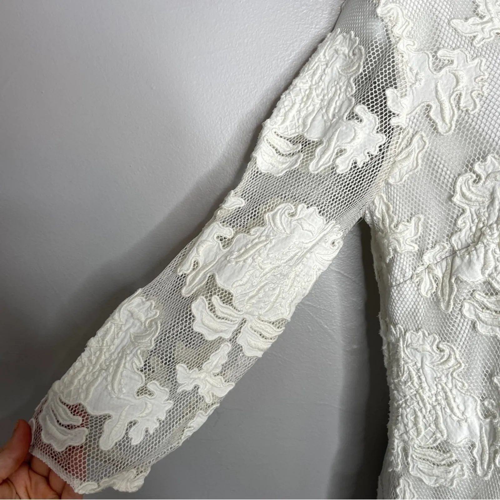 SACHIN + BABI Lace Dress Womens 8 Bridal Wedding Bride Honeymoon Romantic Summer - Image 5