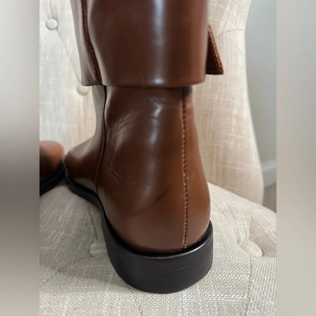 Mango LEATHER BOOTS WITH DECORATIVE BUCKLE - Image 8