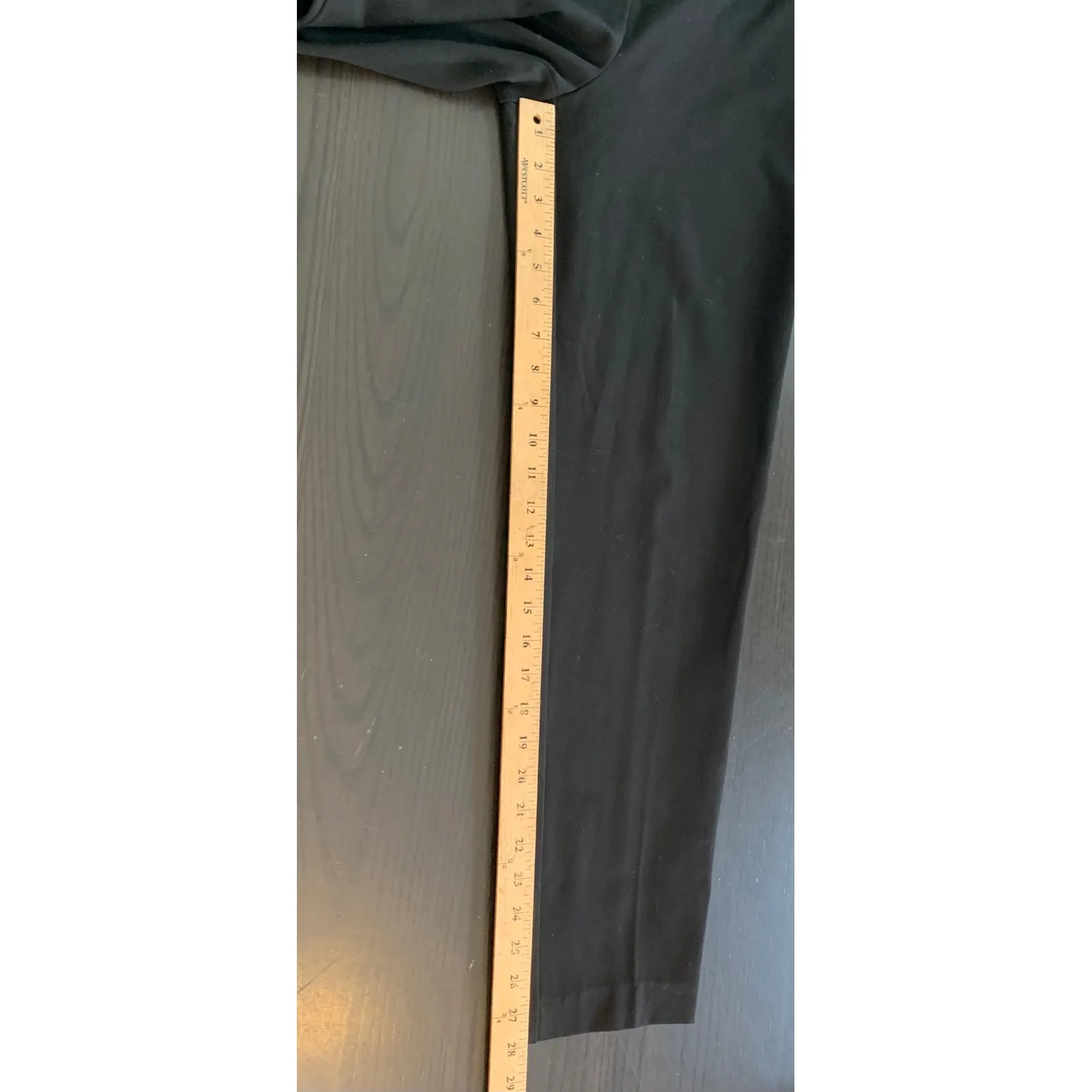 Talbots Black Classic Side Zip Pants Women Size 8 Polyester Rayon Spandex - Image 8