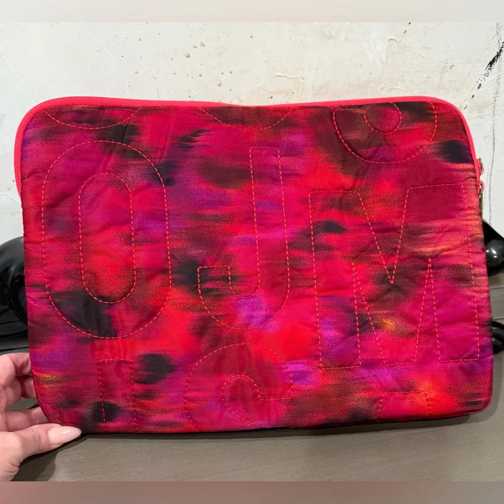 Marc by Marc Jacobs Quilted Laptop Tablet Sleeve Tie Dye Red Pink 13” - Image 2