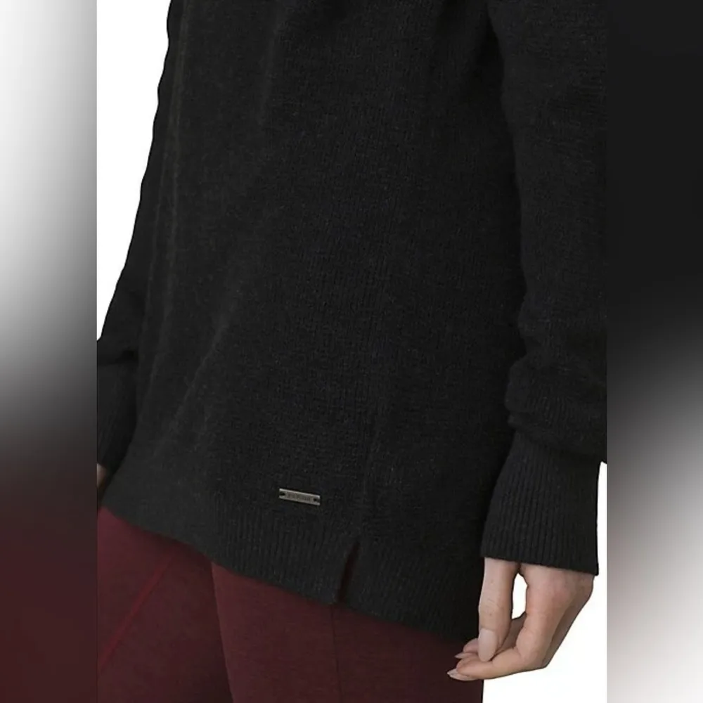 NWT PrAna Milani Tunic Sweater Hoodie Top Dress ~ Black ~ XS - Image 9