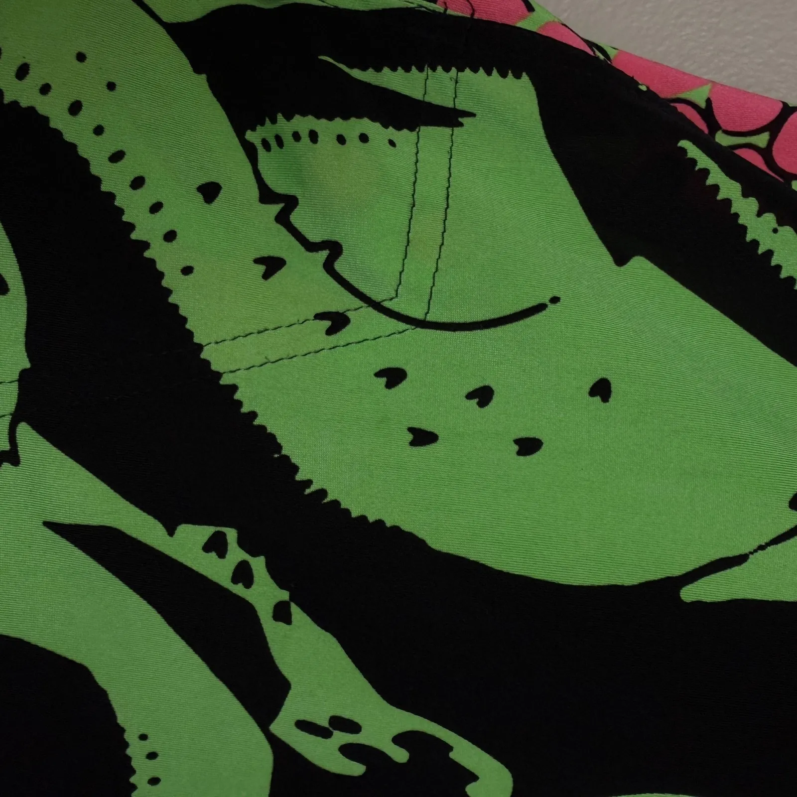 Jamie Sadock Dress Medium Green Sleeveless Graphic Tentacle Tennis Sport Sign * - Image 6