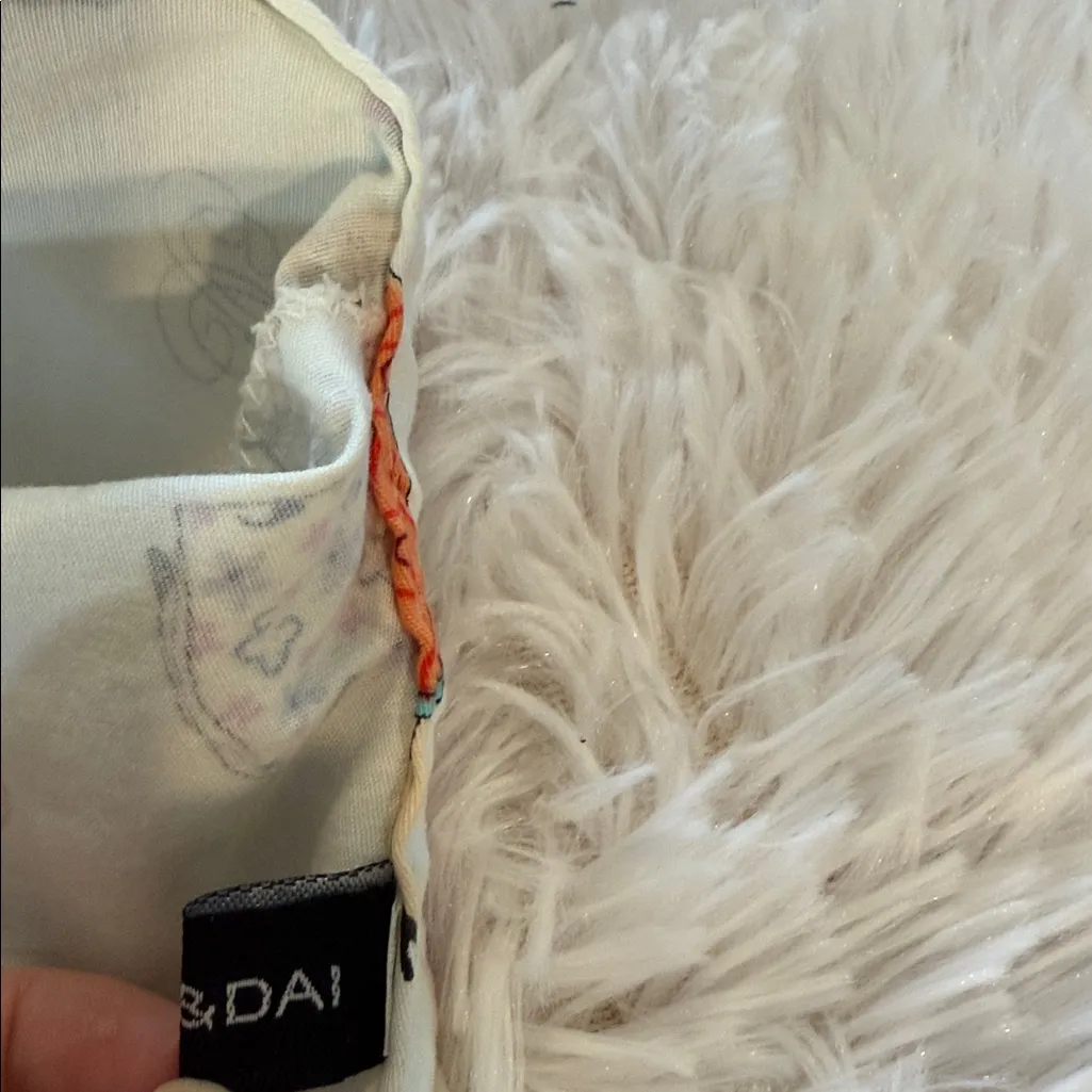 Yum & Dai vintage Chic Multicolor Print Mini Dress small Red - Image 7