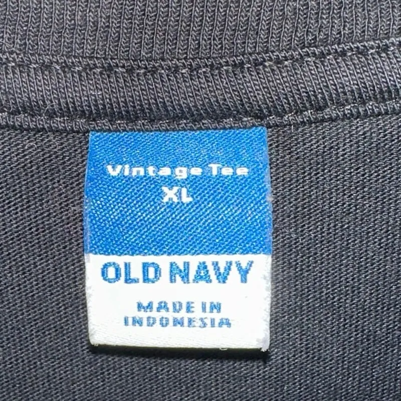 Old Navy Black Vintage Crew Neck T-Shirt XL - Image 4
