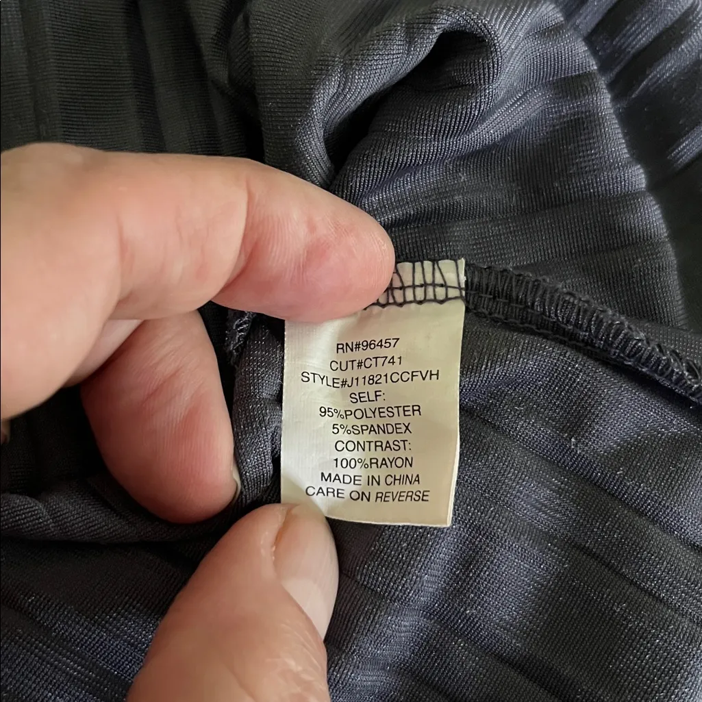 Charming Charlie Charcoal Velour Racer Back Top - Image 3