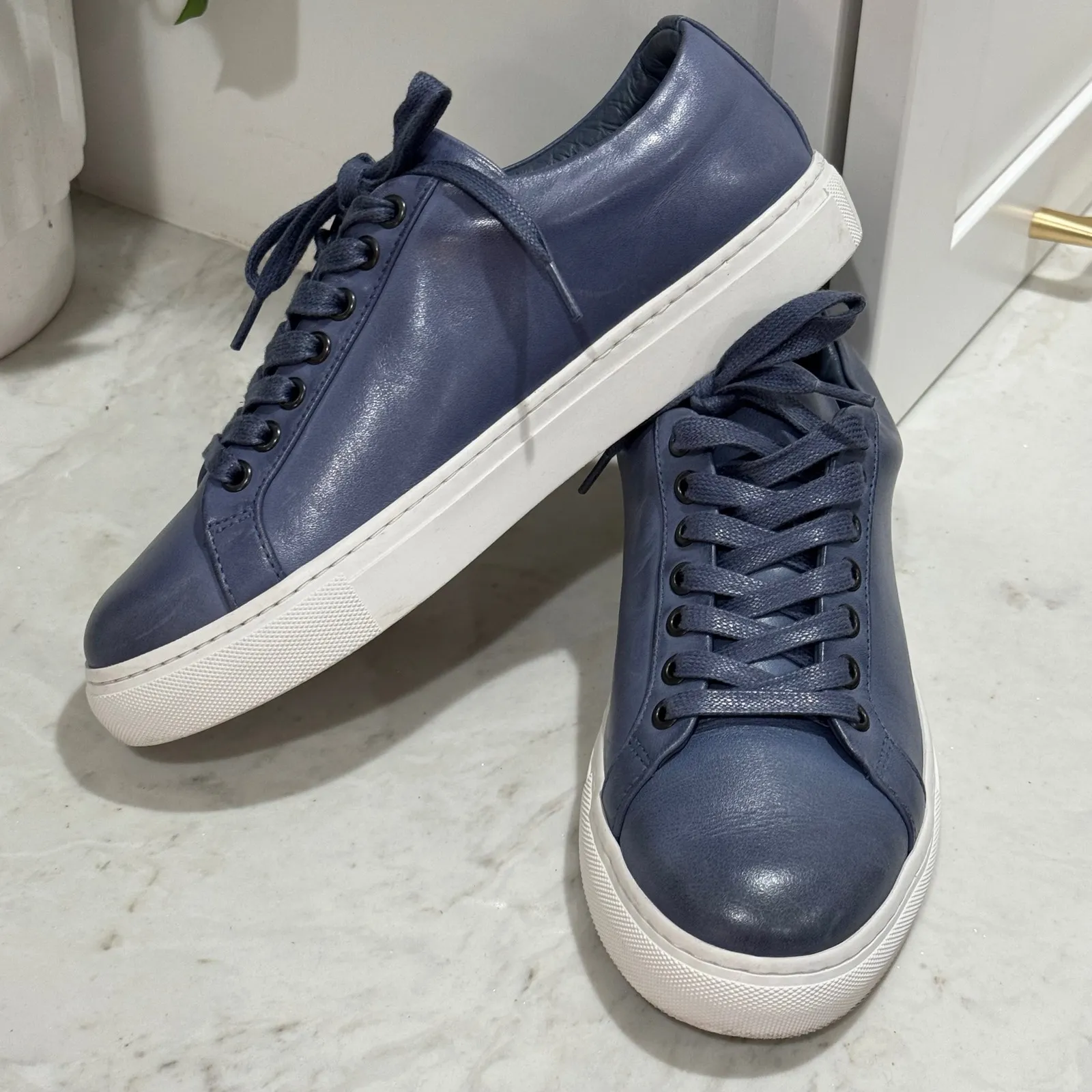 Thursday Boot Co Everyday Leather Sneakers Periwinkle Blue Women's Size 6.5 - Image 4