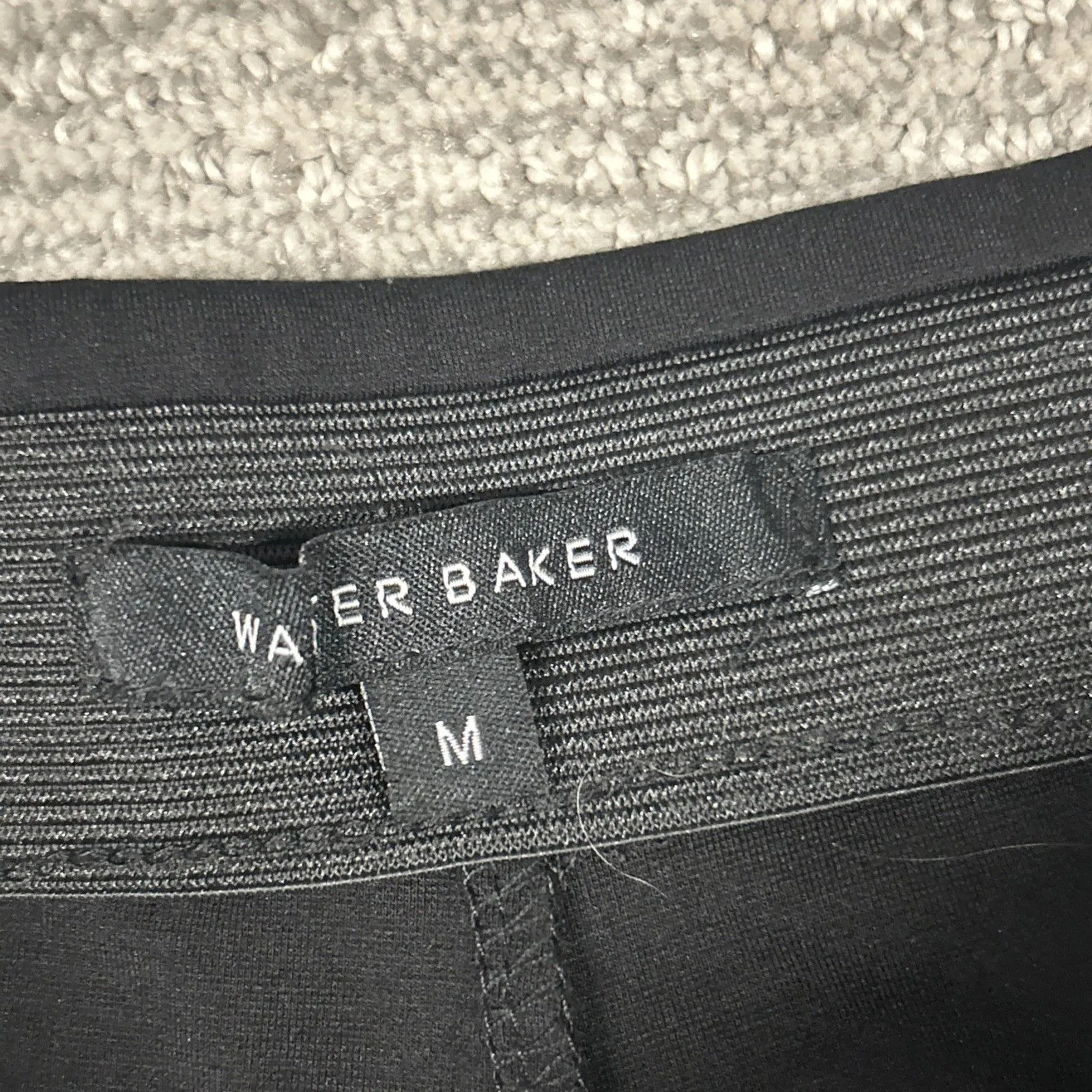 Walter Baker Pants Womens Medium Black Fluted Bell Bottom Flare Pull On Stretch - Image 4