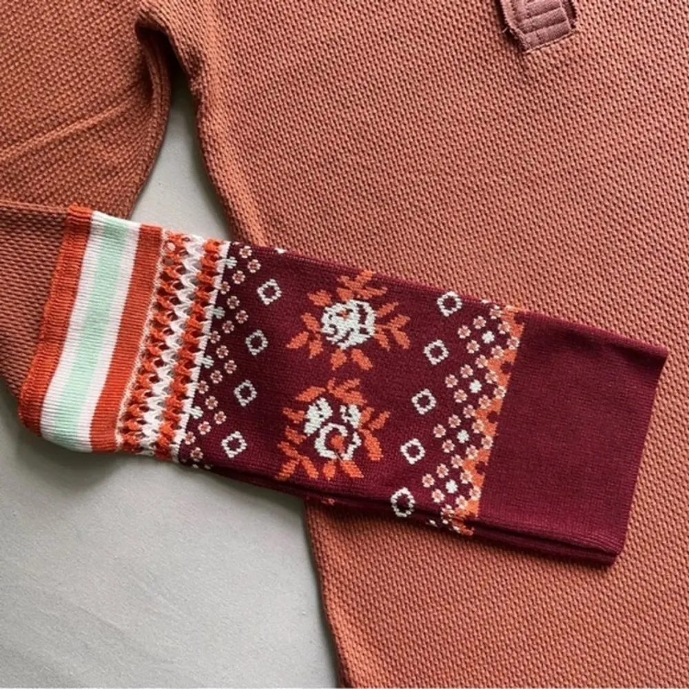 Free People Mikah Layering Cuff Size L Thermal Top Knitted Long Sleeves & Fitted - Image 3