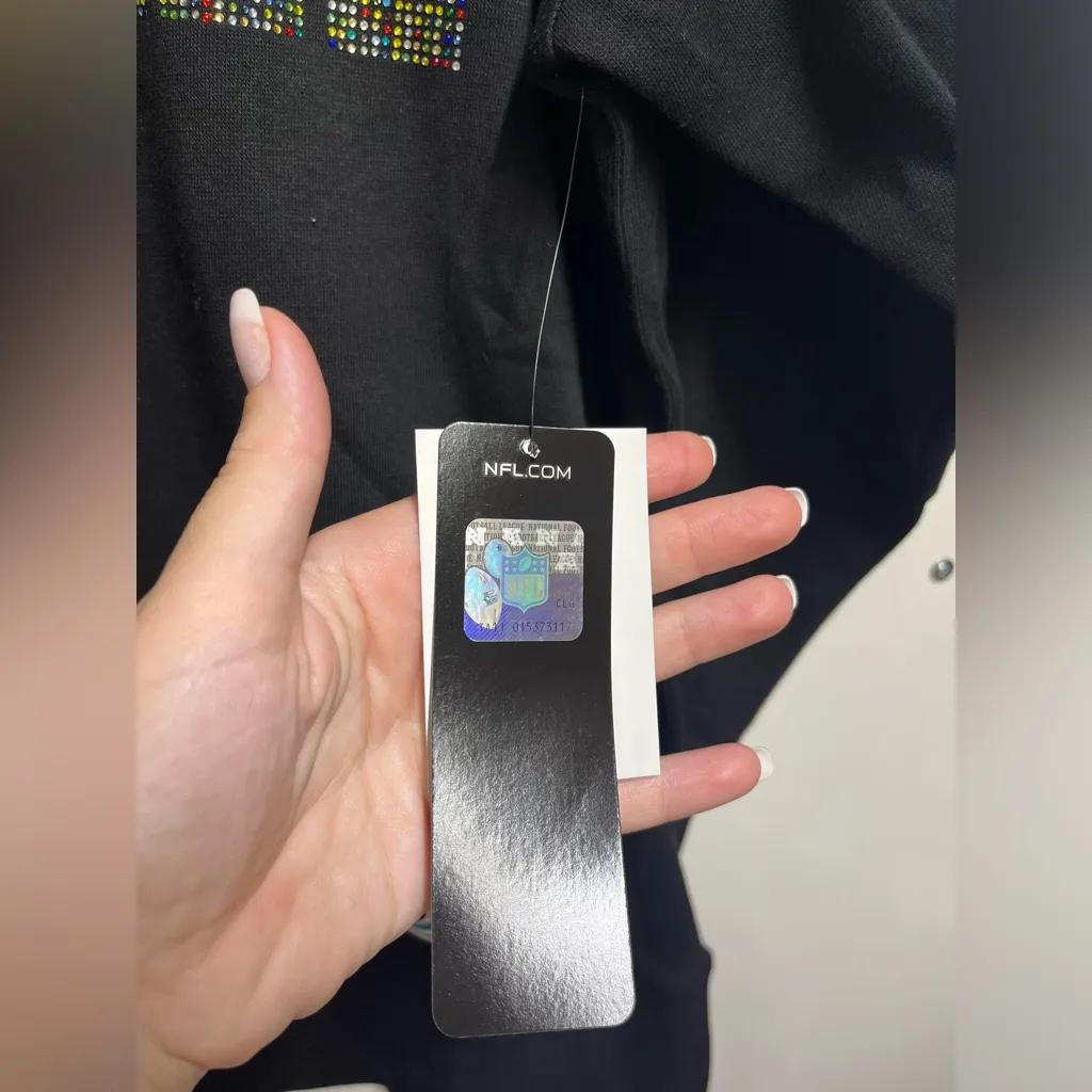 NEW Miami Dolphins pullover sweatshirt size xl woman’s Black - Image 2