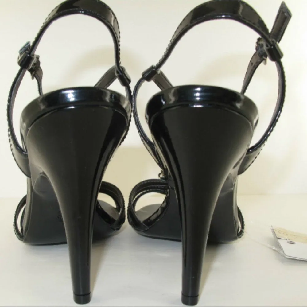 Calvin Klein Rajah Black Patent with Ornament NEW - Image 7