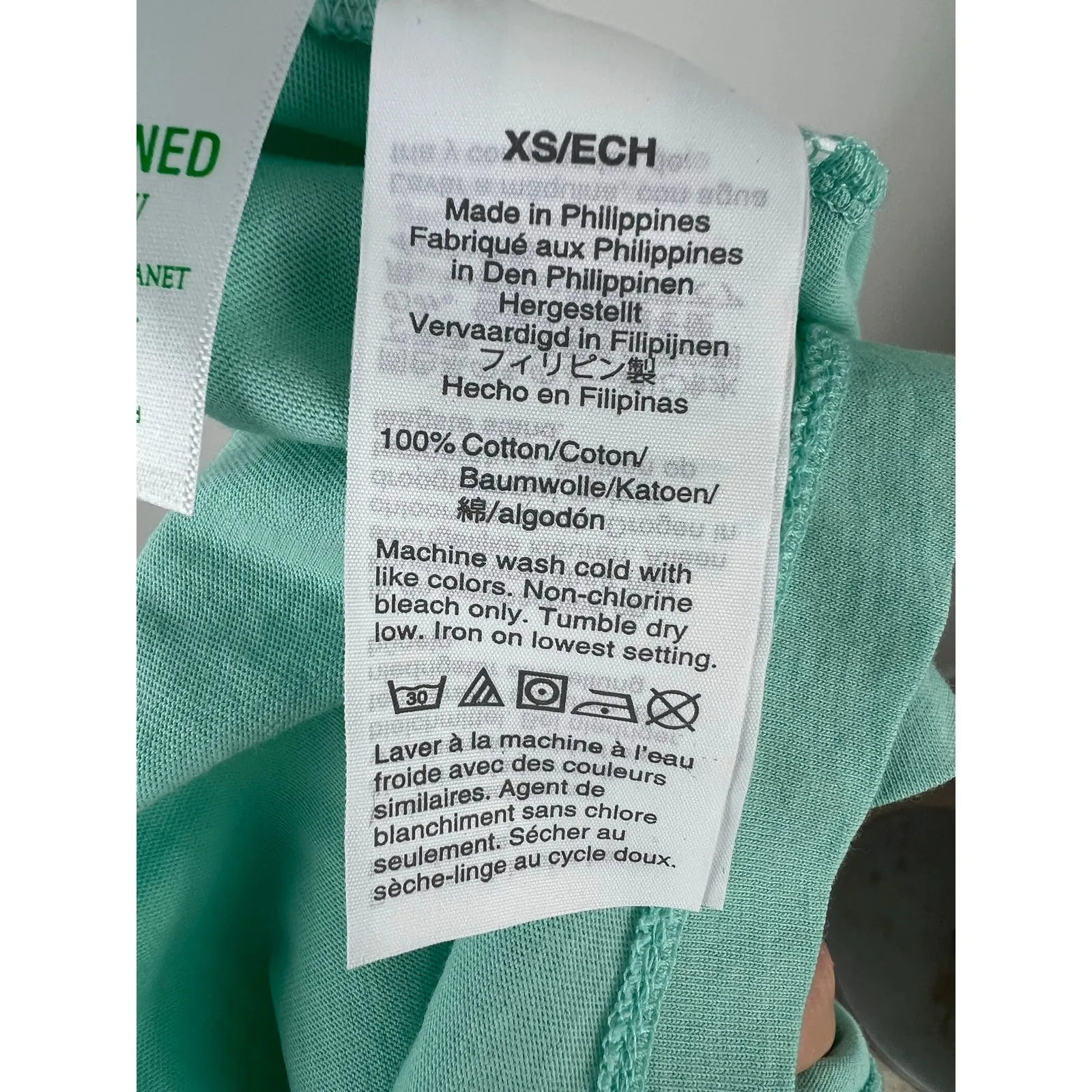 Women's J.Crew Lightweight 100% Cotton Layering Turtleneck in Aqua XS - Image 7