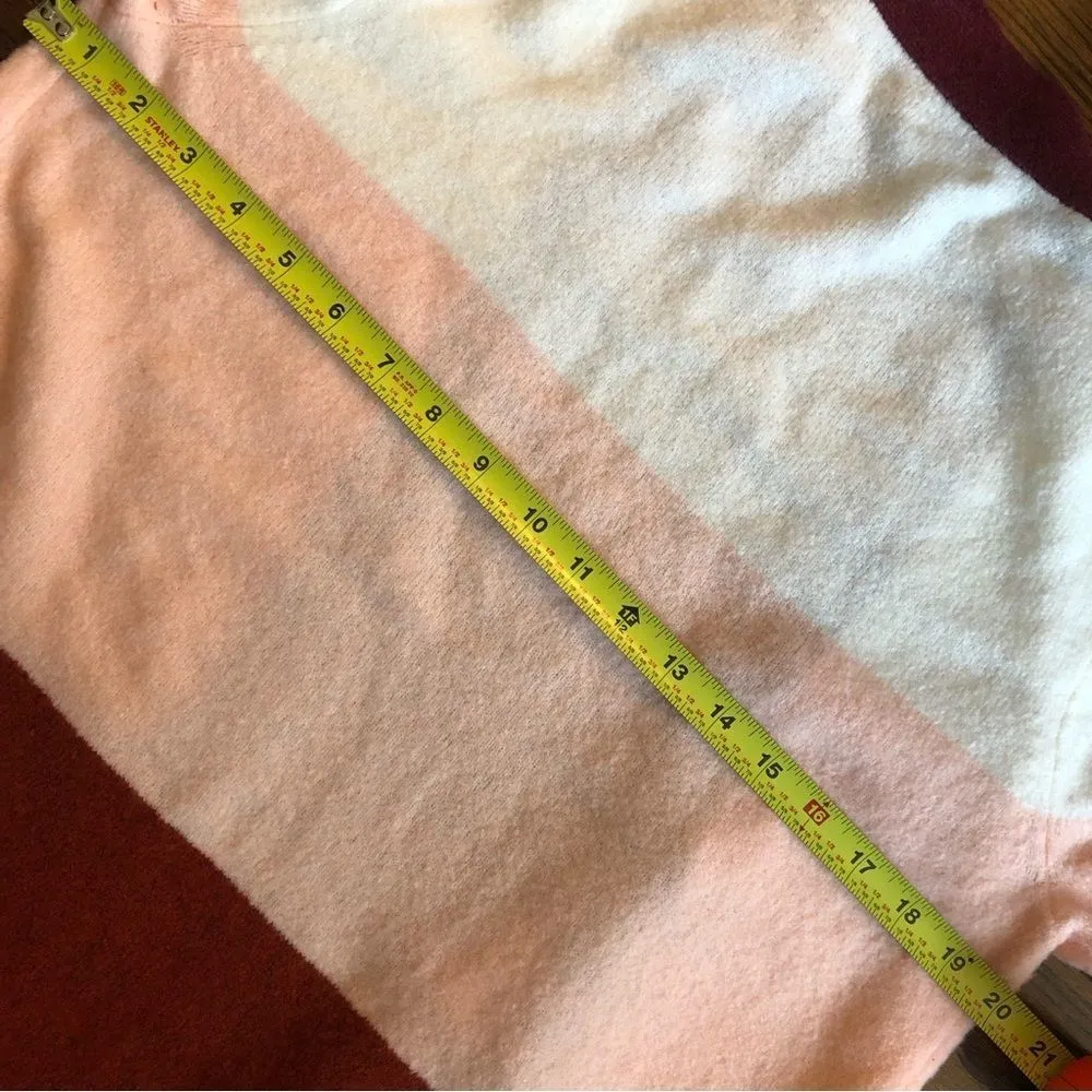 JCREW Women’s Oversized Color Block Open Cardigan Sweater With Pockets XS/S NWT - Image 7