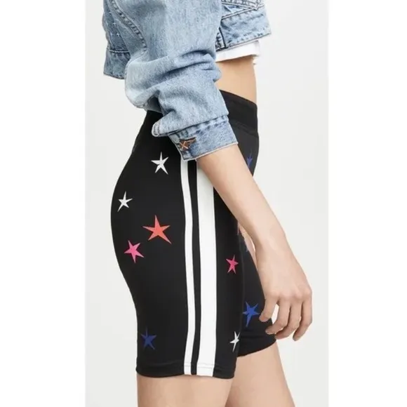 Pam and Gela Star Print Biker Shorts Size M - Image 2