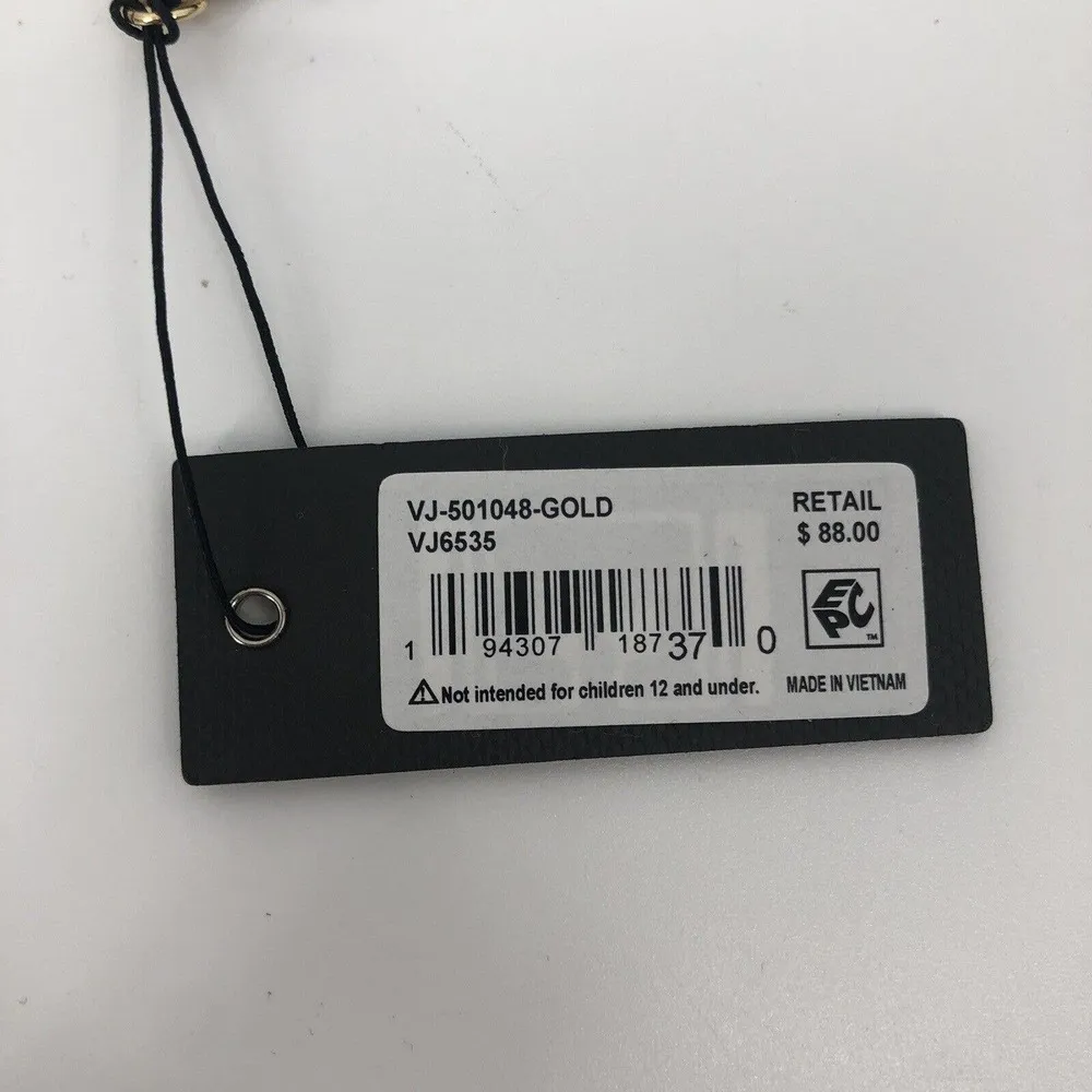 Vince Camuto Chandelier Pendant Necklace Fresh Water Pearl Gold Tone 17” Long - Image 4