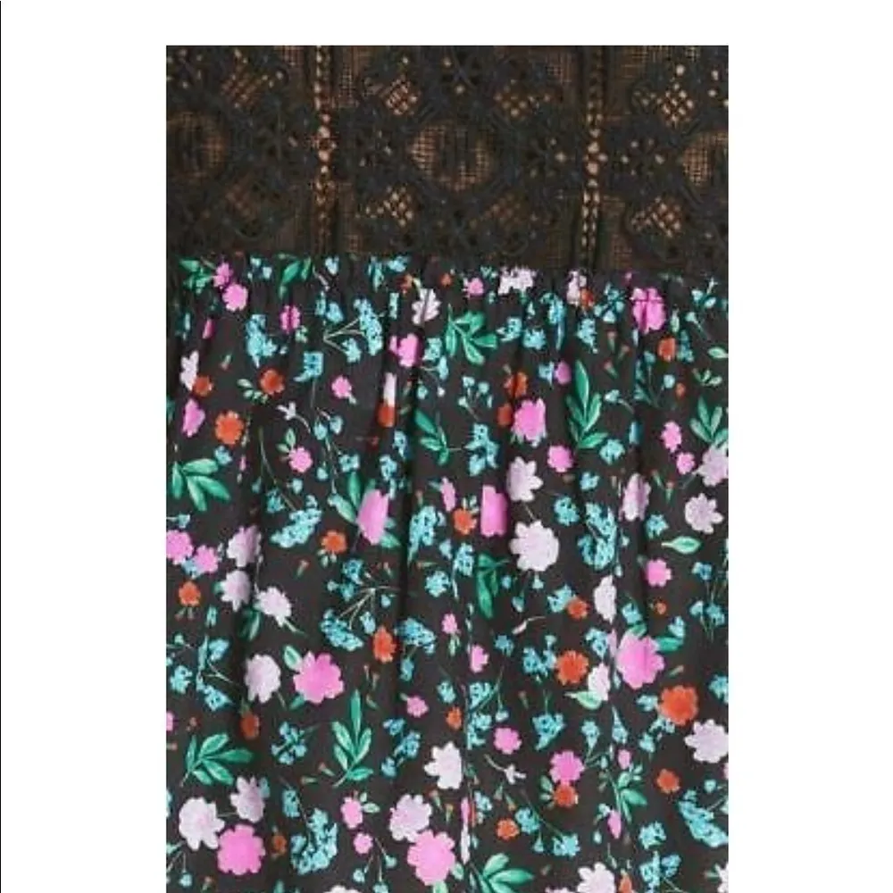 Kate Spade Greenhouse Lace Yoke Floral Top Size XS - Image 4