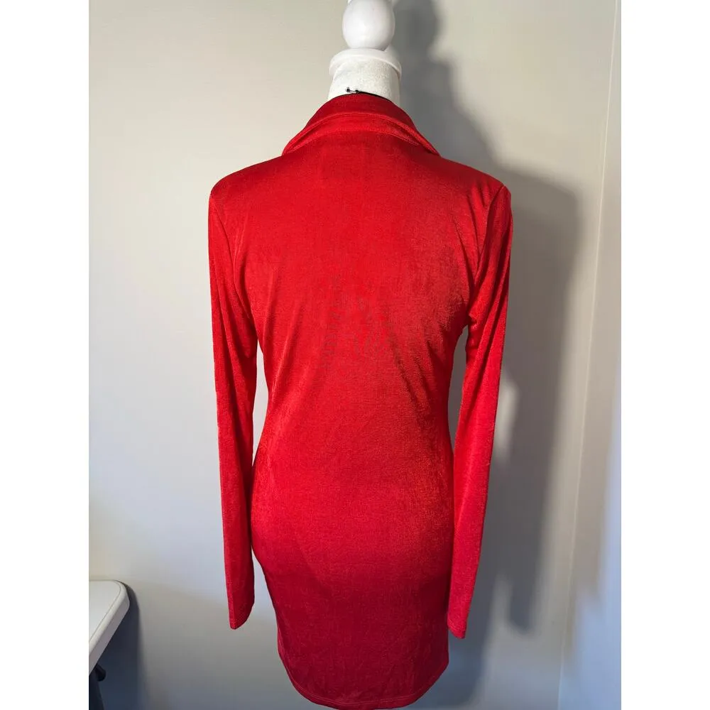 Princess Polly Elody Red Dress Size 6 - Image 5