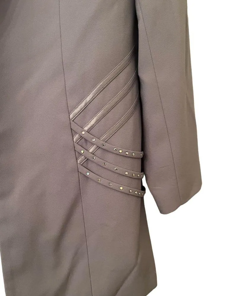 Moshita Couture lavender skirt suit, size 12 - Image 5