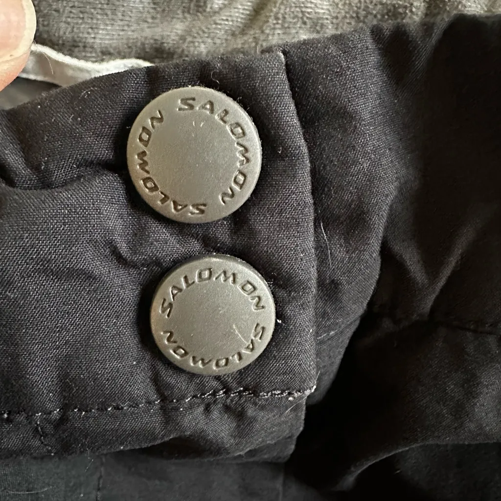 Salomon Black Ski Pants Womens XS Snowboard Winter Sports Gore-Tex Nylon - Image 8