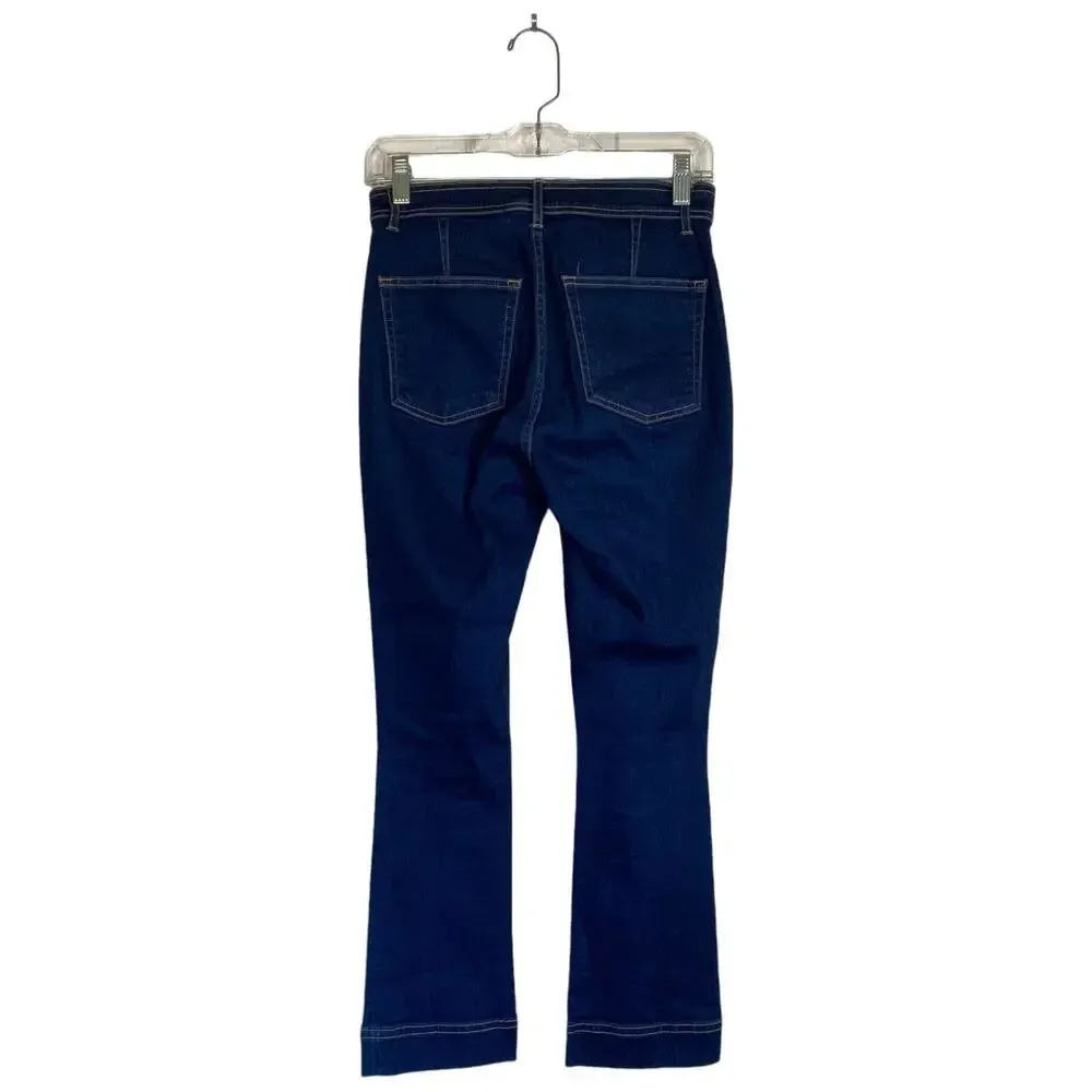 3x1 Scarlett Cropped Slim High Rise Dillon Women's Jeans Size 27 Dark Wash - Image 4