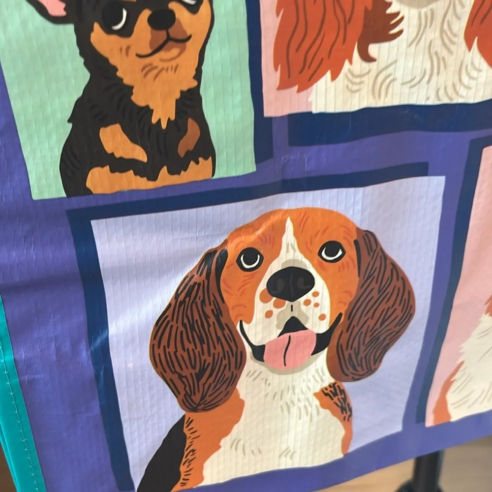 Puppy Dog Large Plastic Carry Shoulder Tote Bag - Image 7