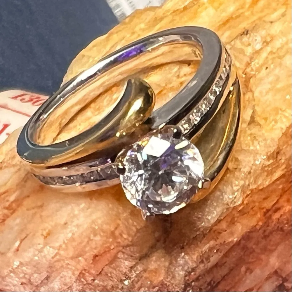 14K Gold 1.70ct Diamond & Sapphire? Ring - Image 13