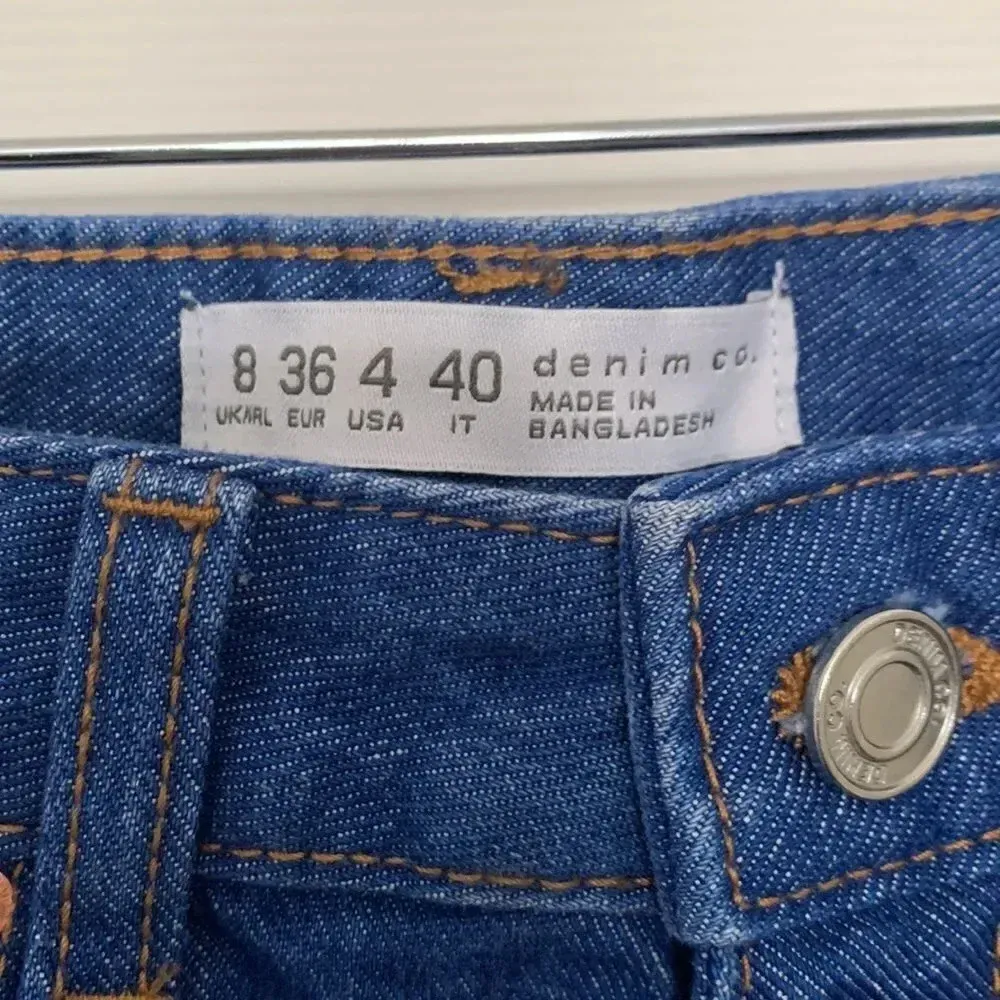 Primary Denim & Co Distressed Blue Denim Shorts Size 4 - Image 4