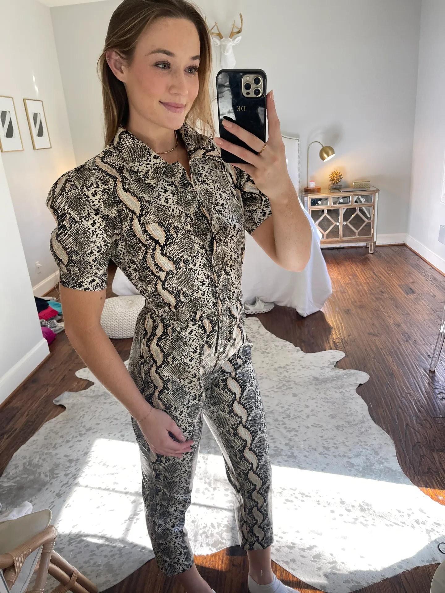 Kittenish Snakeskin Jumpsuit - Image 2